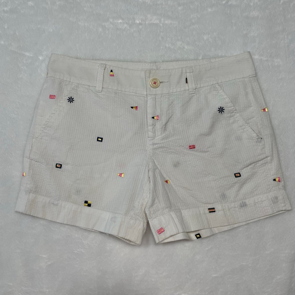 Lilly Pulitzer Embroidered White Shorts